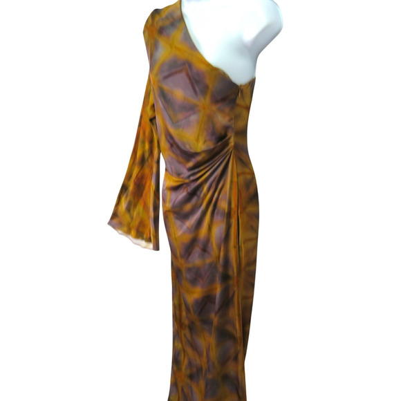 NWT ZARA ZW Collection Printed Asymmetric Multicolored Dress Women's Sz XS - Picture 3 of 12